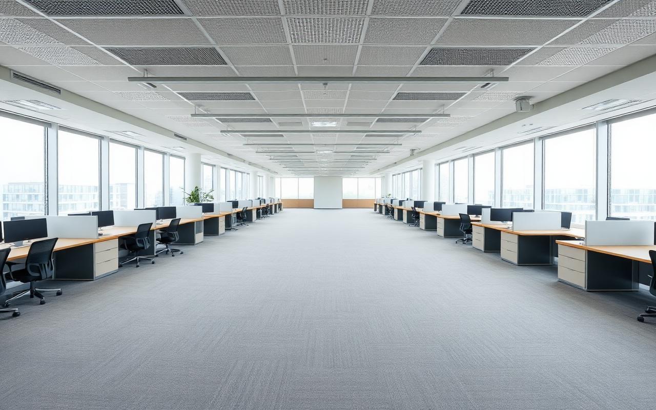Spotless corporate office space after premium commercial cleaning by Absolute Hygiene
